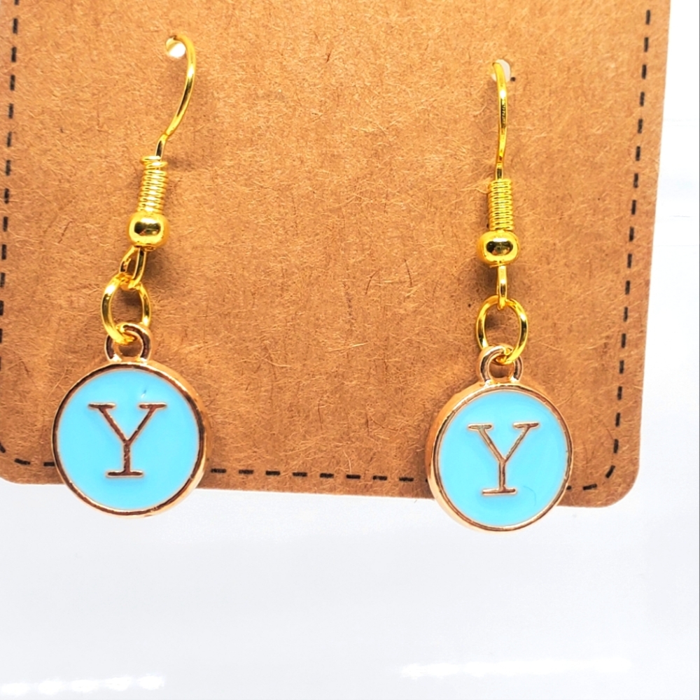 7/$10 Y Initial Earrings, New